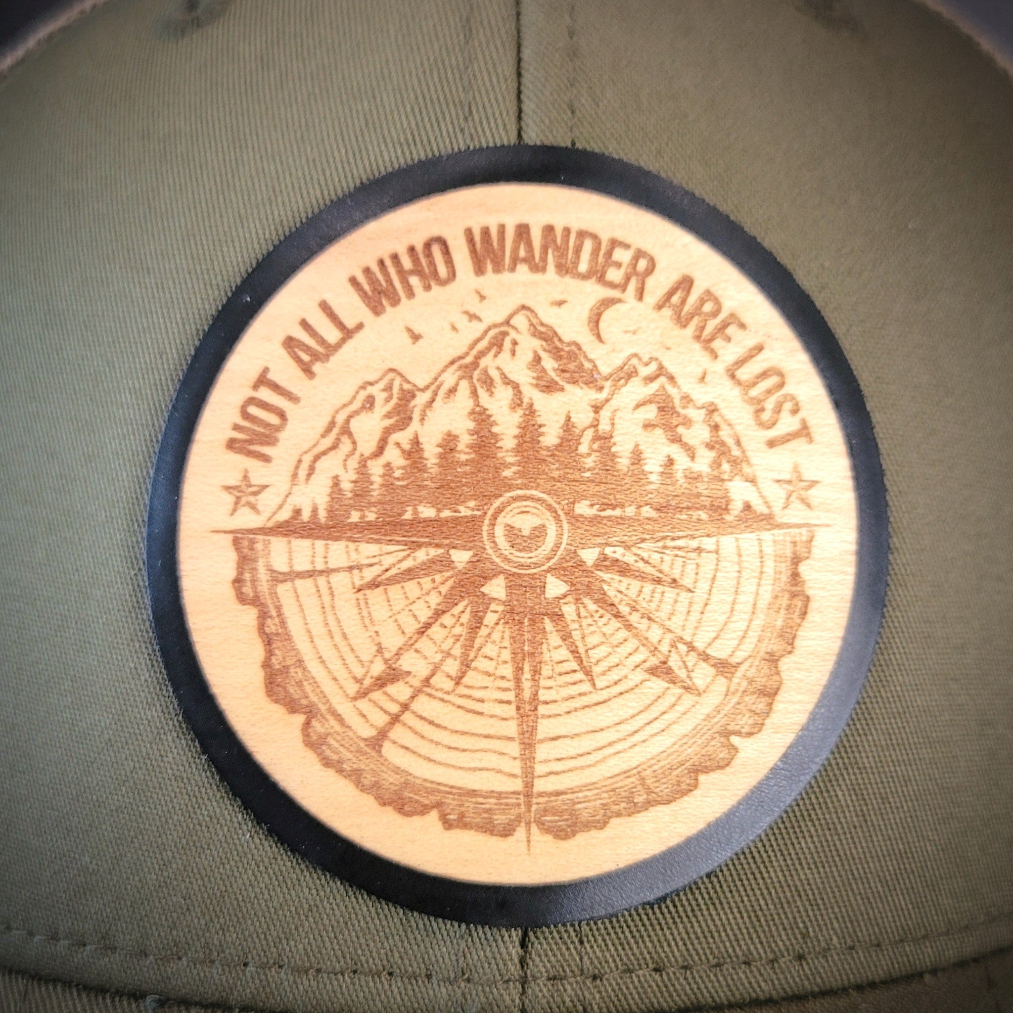 The Wanderer Wooden Patch Hat - 4 Arrows Creations