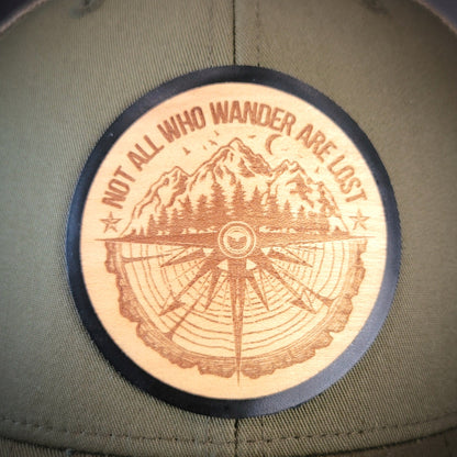 The Wanderer Wooden Patch Hat - 4 Arrows Creations