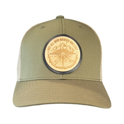 The Wanderer Wooden Patch Hat - 4 Arrows Creations