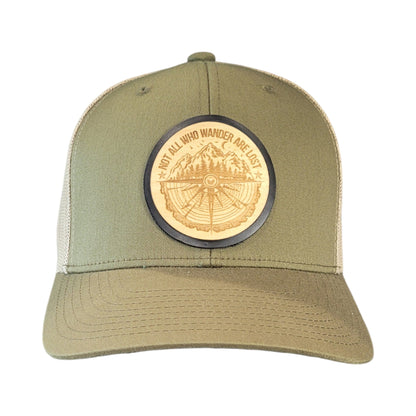 The Wanderer Wooden Patch Hat - 4 Arrows Creations