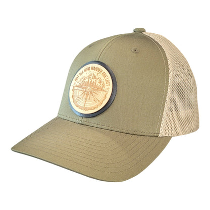 The Wanderer Wooden Patch Hat - 4 Arrows Creations