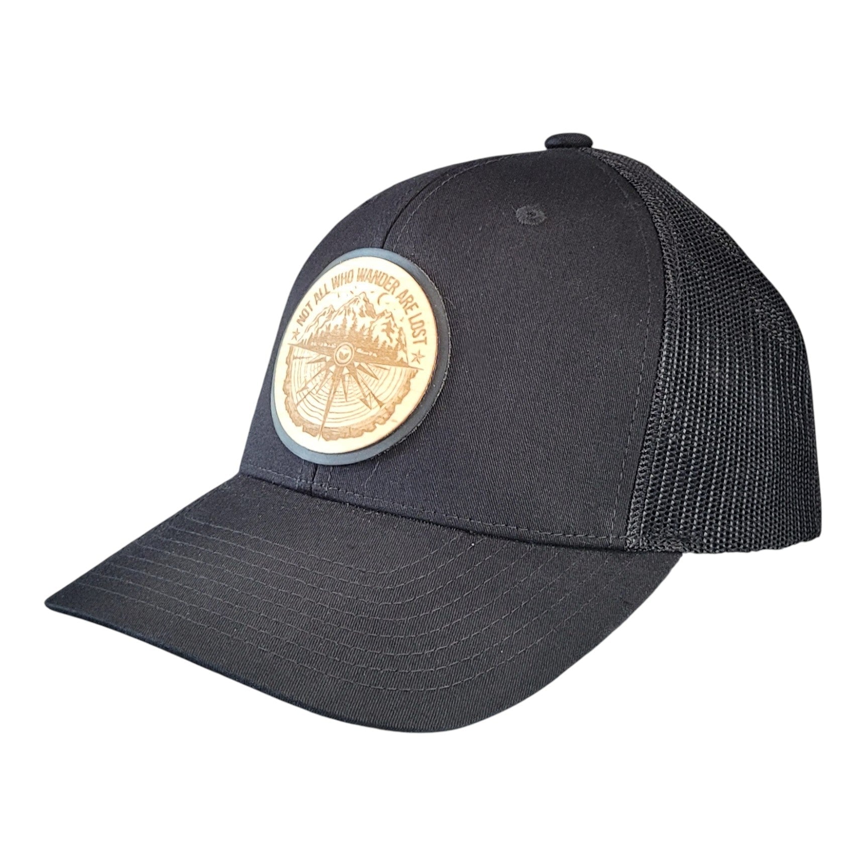 The Wanderer Wooden Patch Hat - 4 Arrows Creations