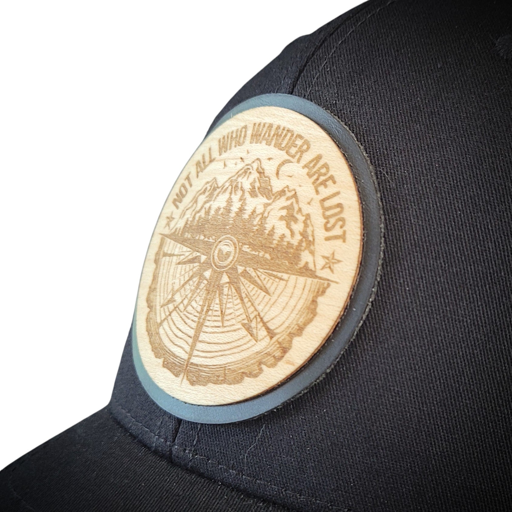 The Wanderer Wooden Patch Hat - 4 Arrows Creations