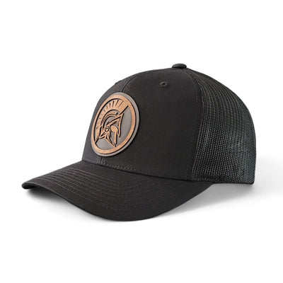 Warrior's Code – Spartan Helmet Wooden Patch Hat - 4 Arrows Creations