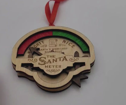 Santa Meter Christmas Ornament