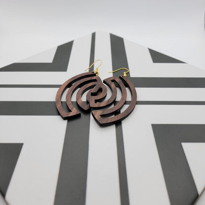 Aphrodite Wood Earrings - 4 Arrows Creations