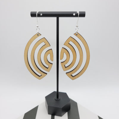 Aphrodite Wood Earrings - 4 Arrows Creations