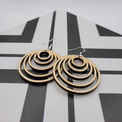 Athena Wood Earrings - 4 Arrows Creations