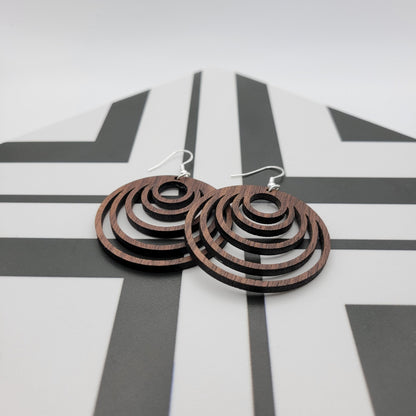 Athena Wood Earrings - 4 Arrows Creations