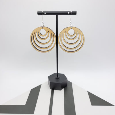Athena Wood Earrings - 4 Arrows Creations