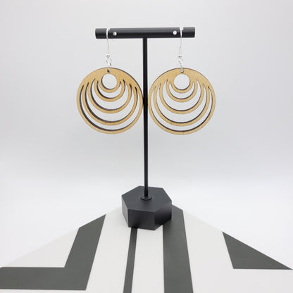 Athena Wood Earrings - 4 Arrows Creations