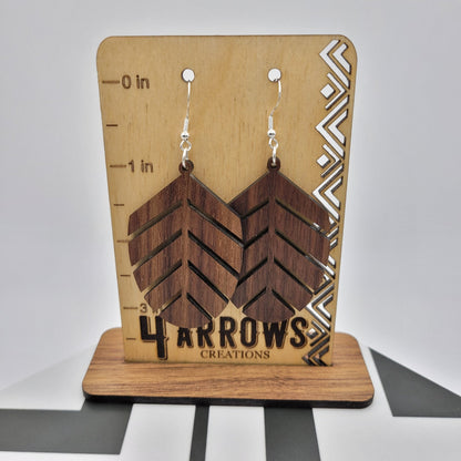 Aura Wood Earrings - 4 Arrows Creations