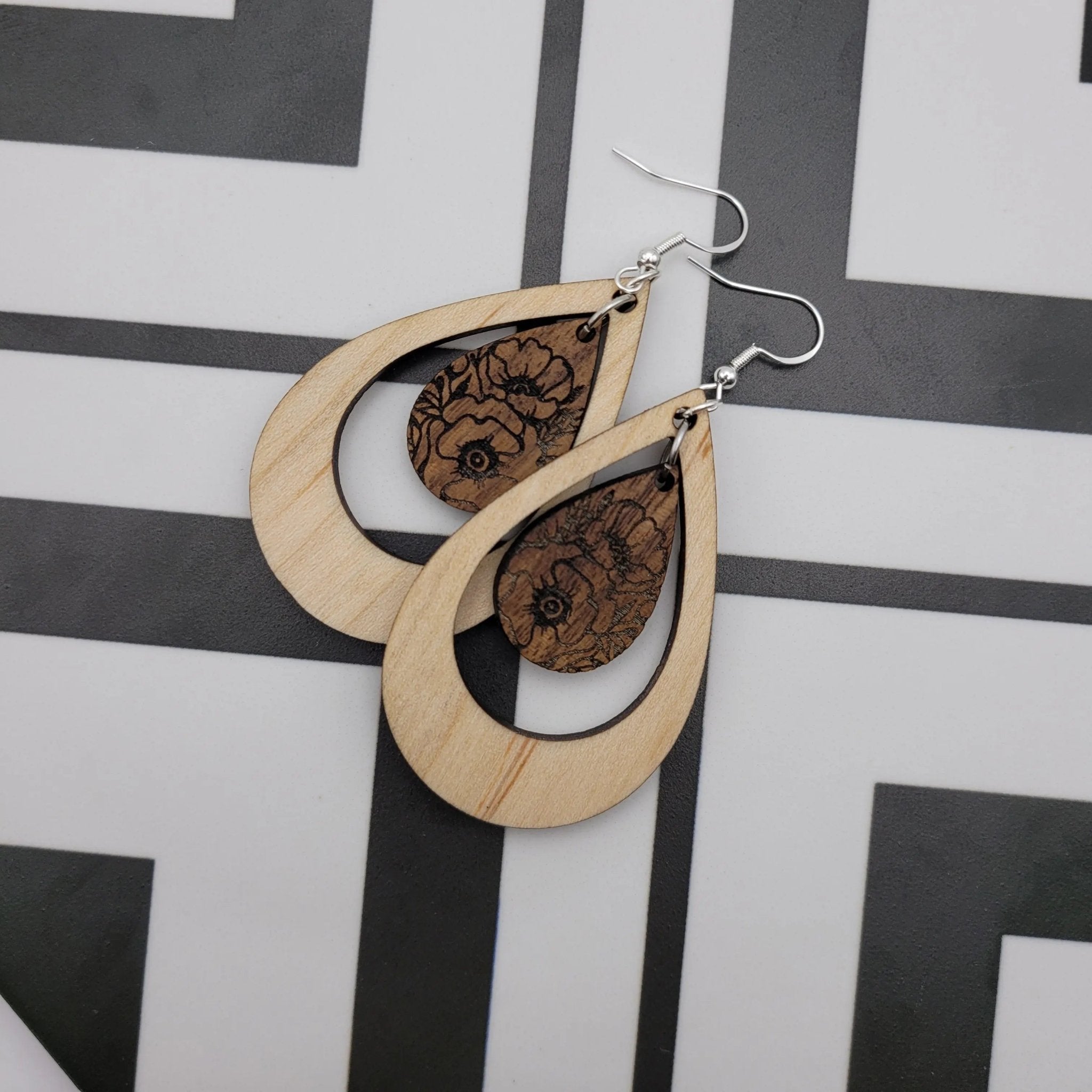 Brady Two Tone Earrings - 4 Arrows Creations
