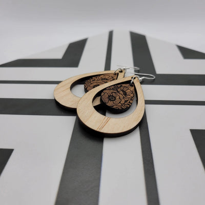 Brady Two Tone Earrings - 4 Arrows Creations