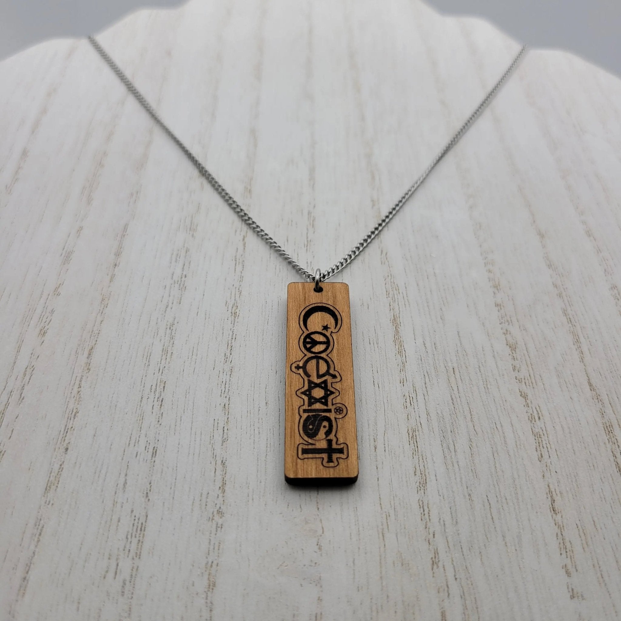 Coexist Wood Necklace - 4 Arrows Creations