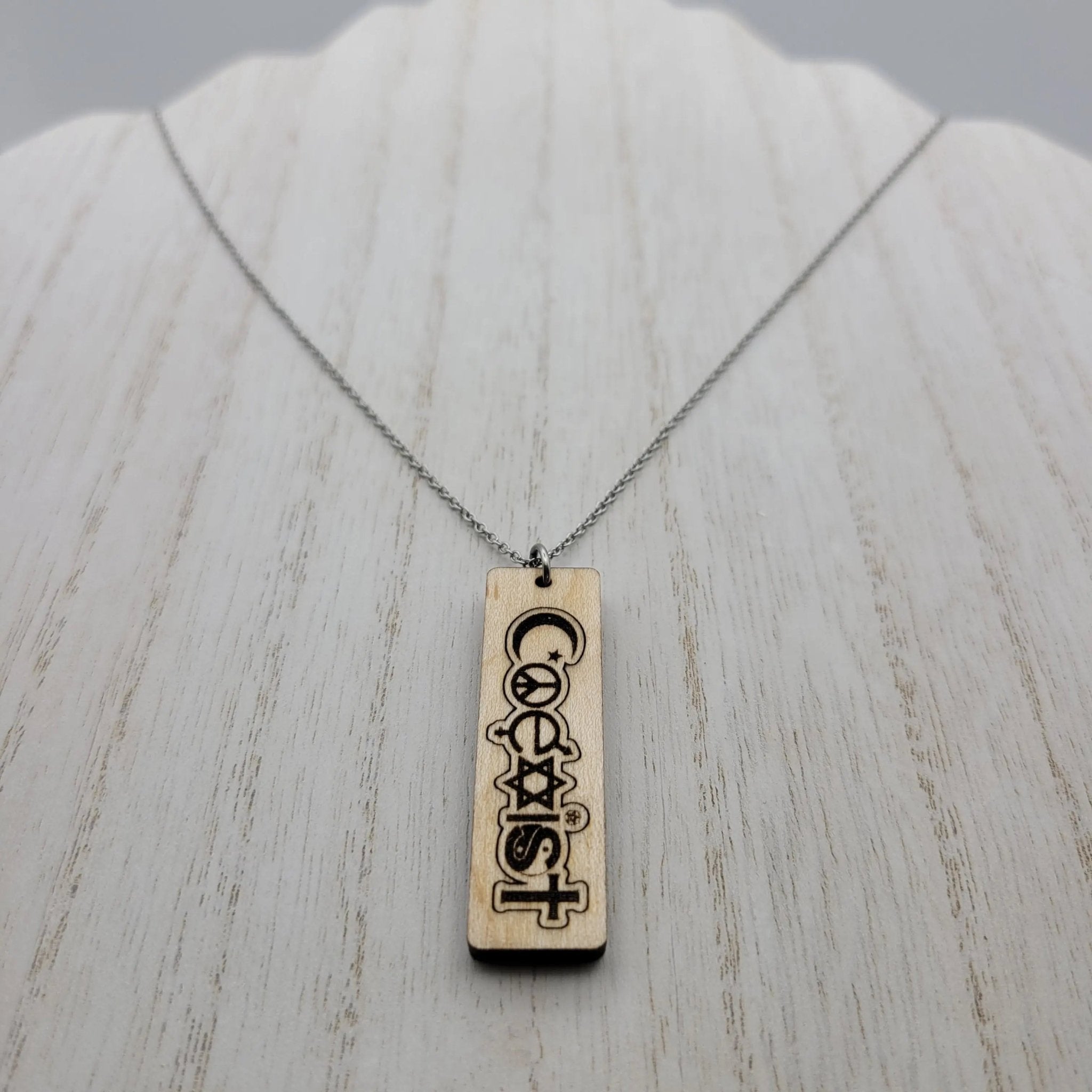 Coexist Wood Necklace - 4 Arrows Creations