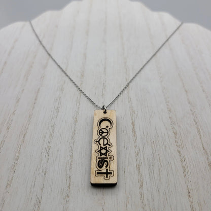 Coexist Wood Necklace - 4 Arrows Creations