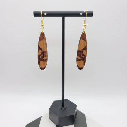 Dappled Long Dangle Earrings - 4 Arrows Creations