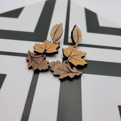 Fall Leaves Dangle Earrings - 4 Arrows Creations