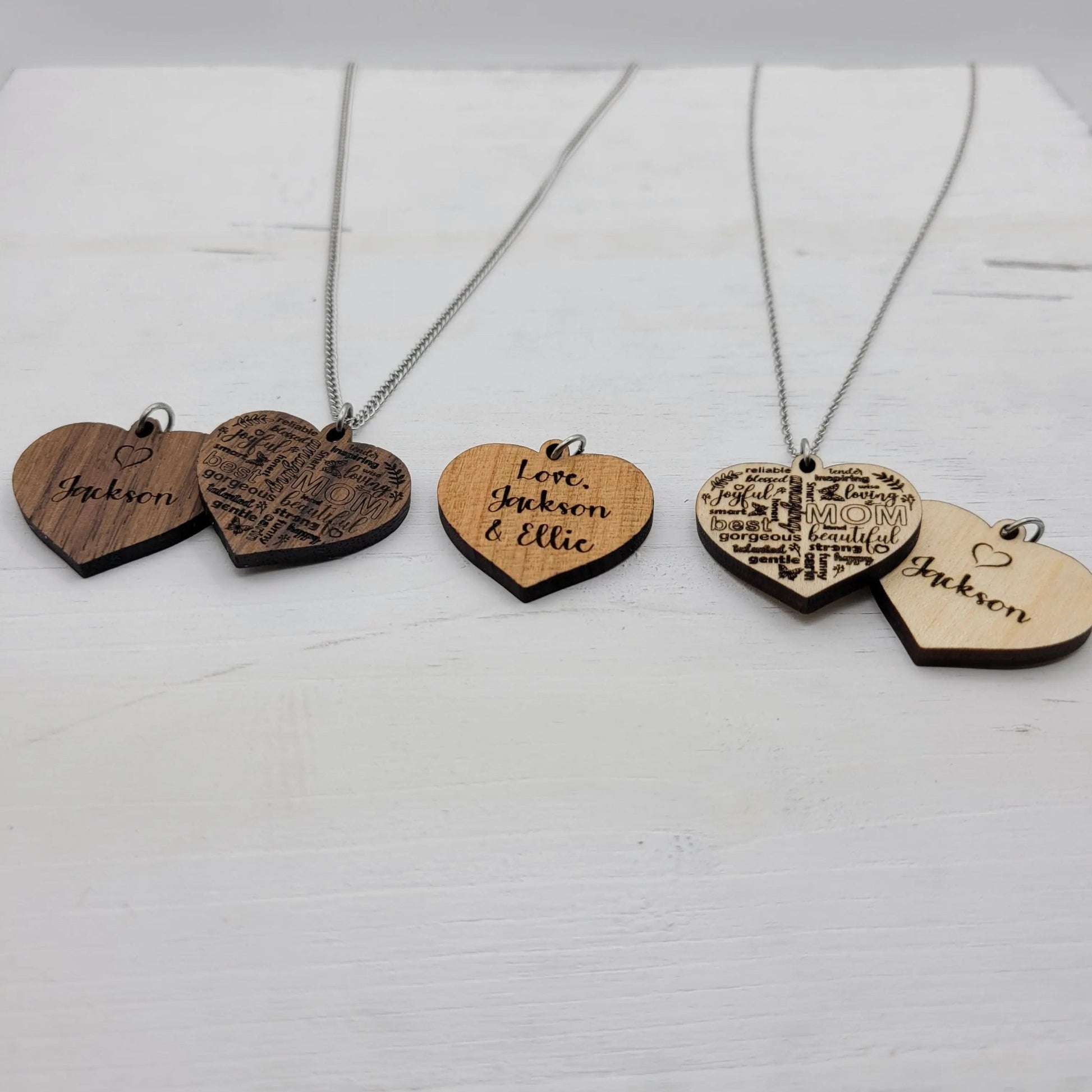 Mom Heart Necklace - 4 Arrows Creations