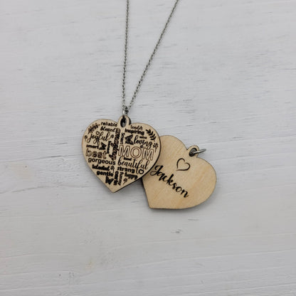 Mom Heart Necklace - 4 Arrows Creations