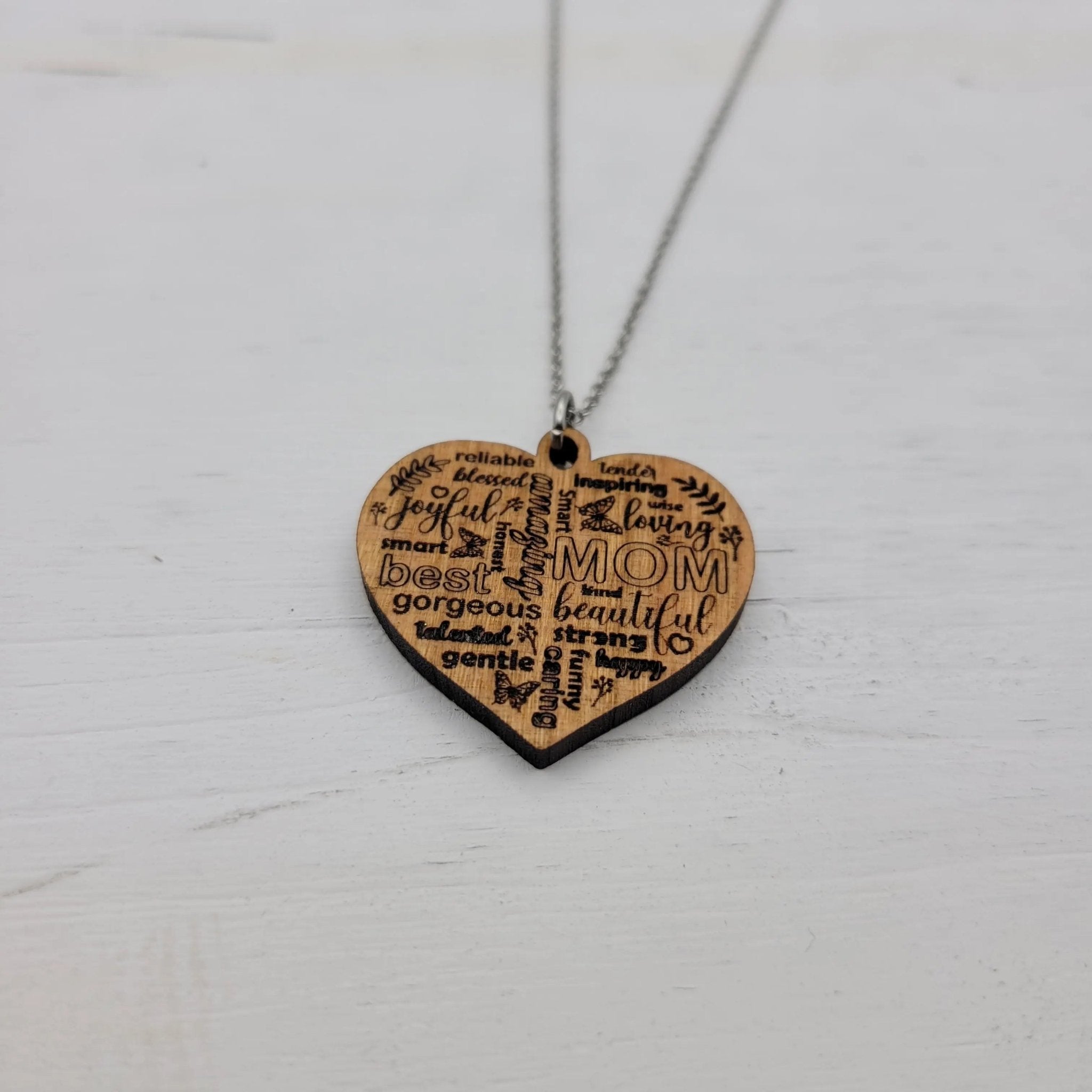 Mom Heart Necklace - 4 Arrows Creations