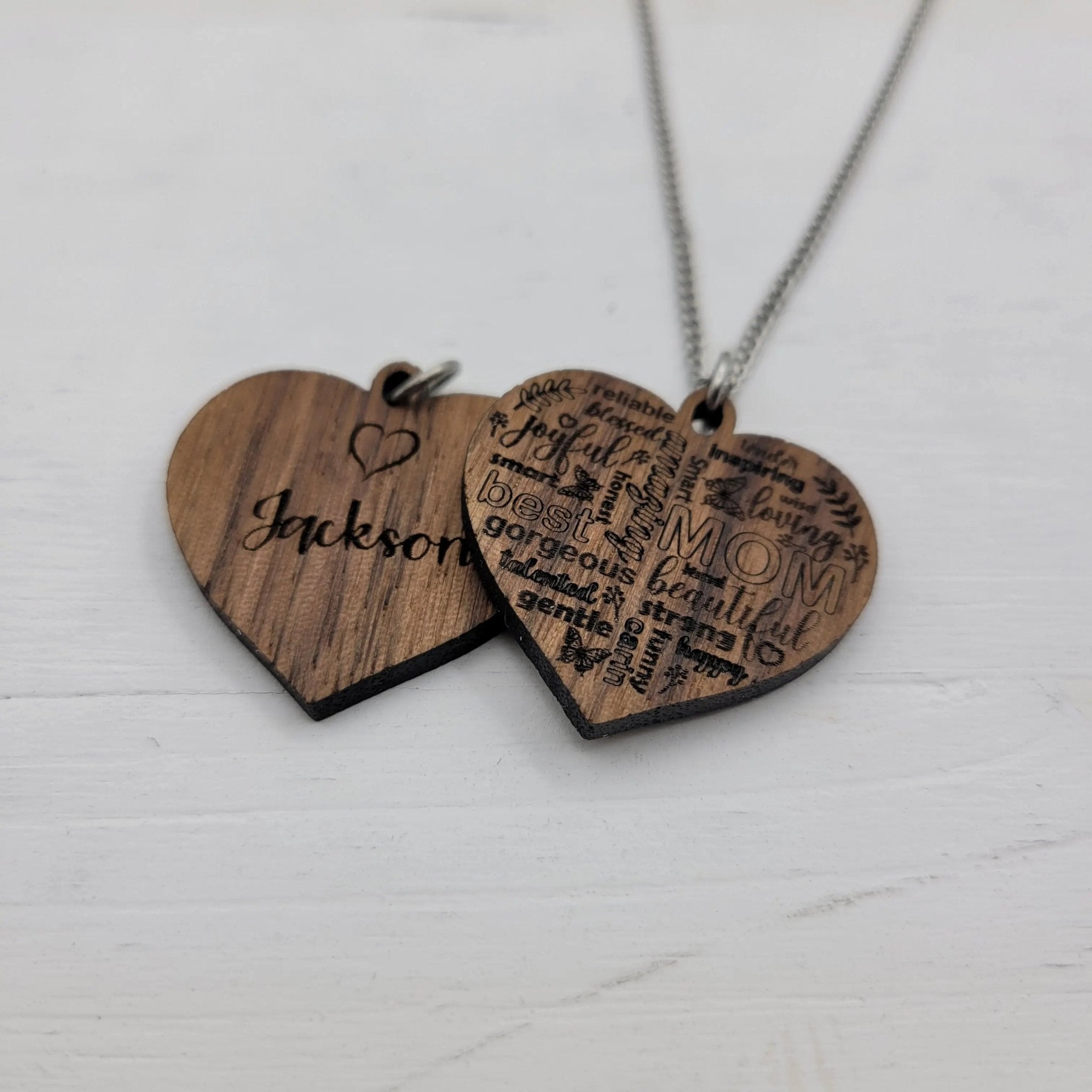 Mom Heart Necklace - 4 Arrows Creations