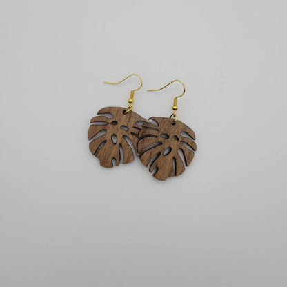 Monstera Leaf Earrings - 4 Arrows Creations