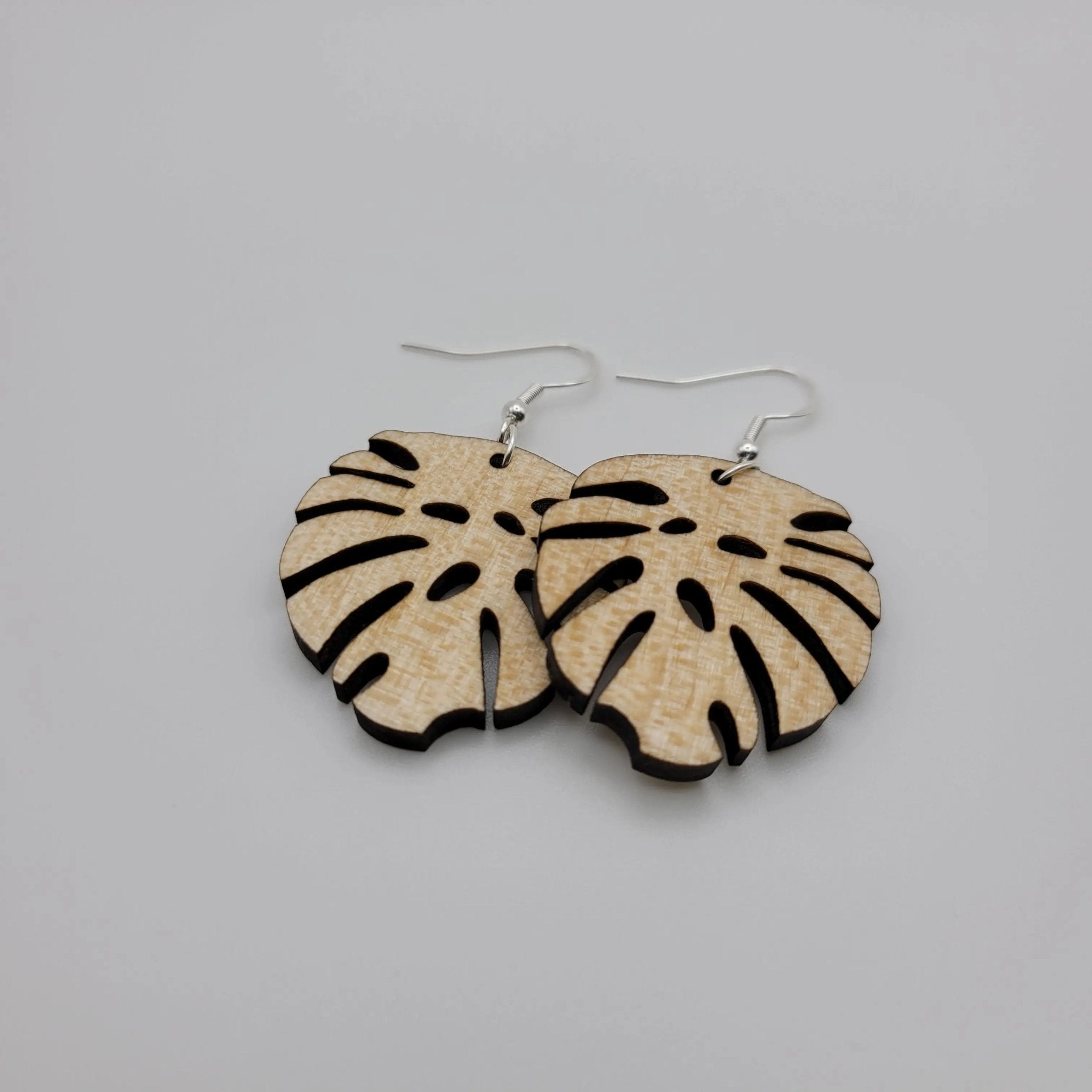 Monstera Leaf Earrings - 4 Arrows Creations