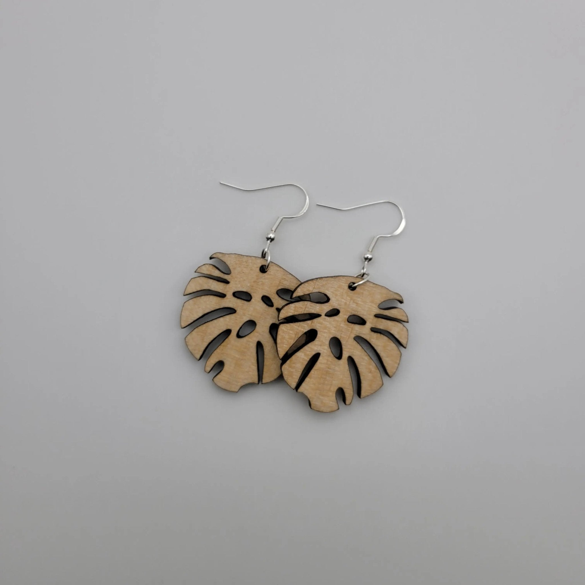 Monstera Leaf Earrings - 4 Arrows Creations