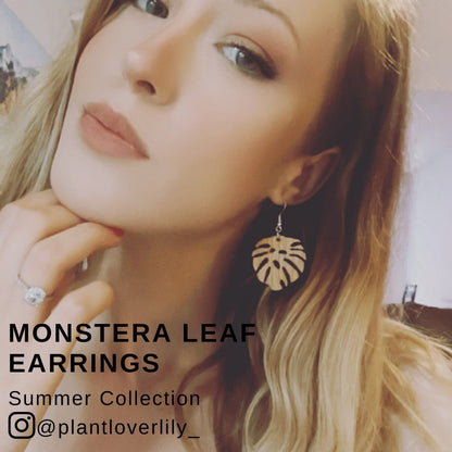 Monstera Leaf Earrings - 4 Arrows Creations