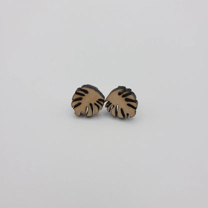 Monstera Leaf Studs - 4 Arrows Creations