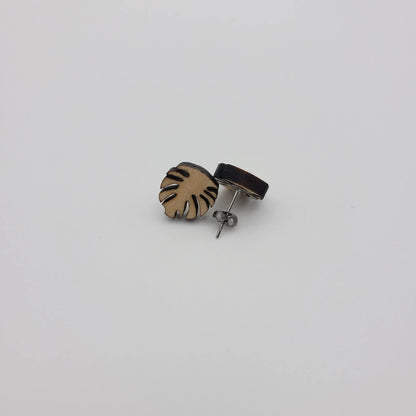 Monstera Leaf Studs - 4 Arrows Creations