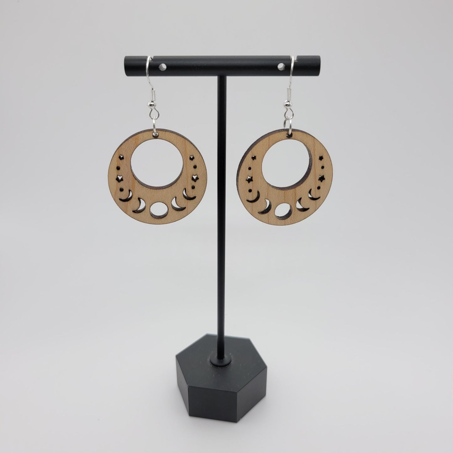 Moon Phases Dangle Earrings - 4 Arrows Creations