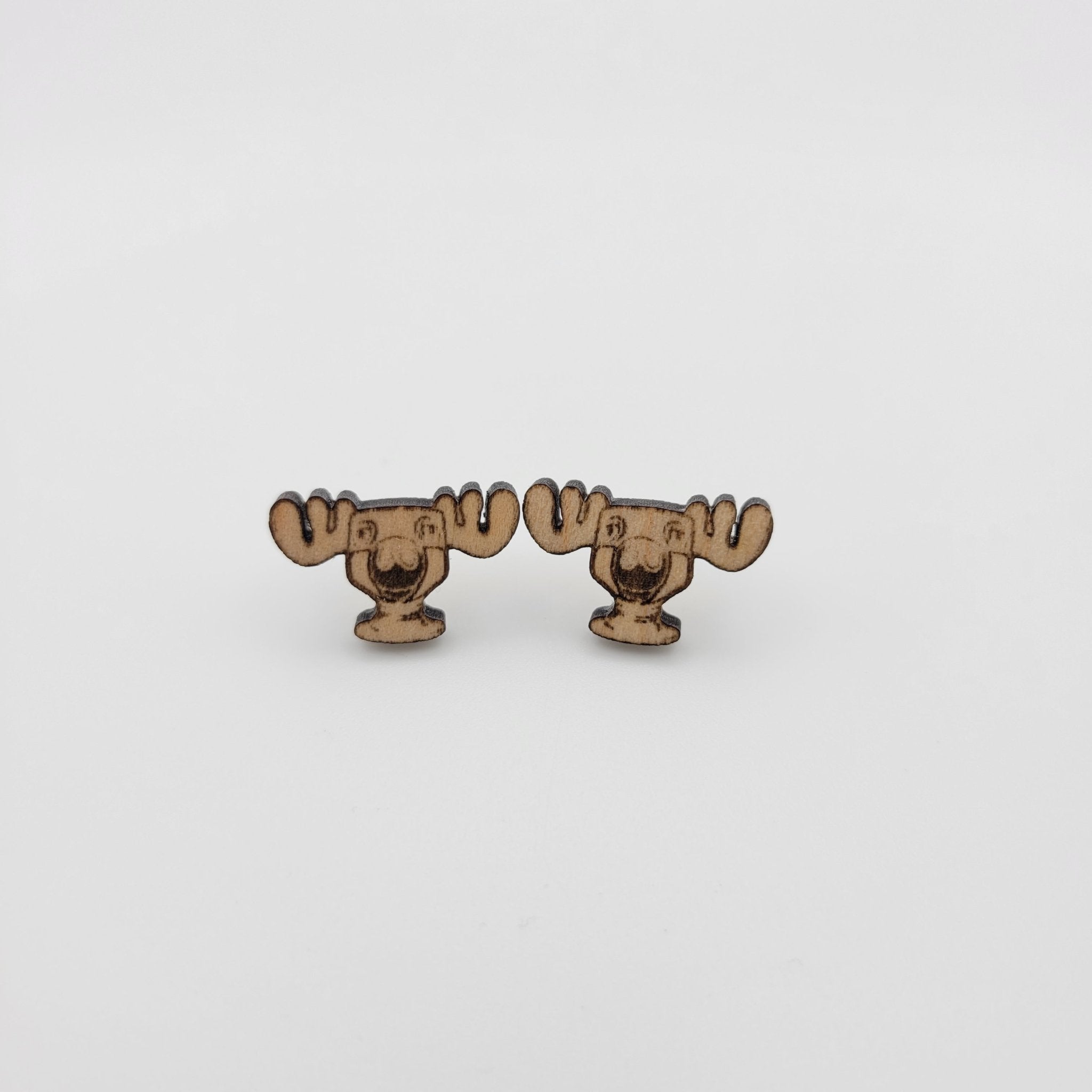 Moose Mug Stud Earrings - 4 Arrows Creations