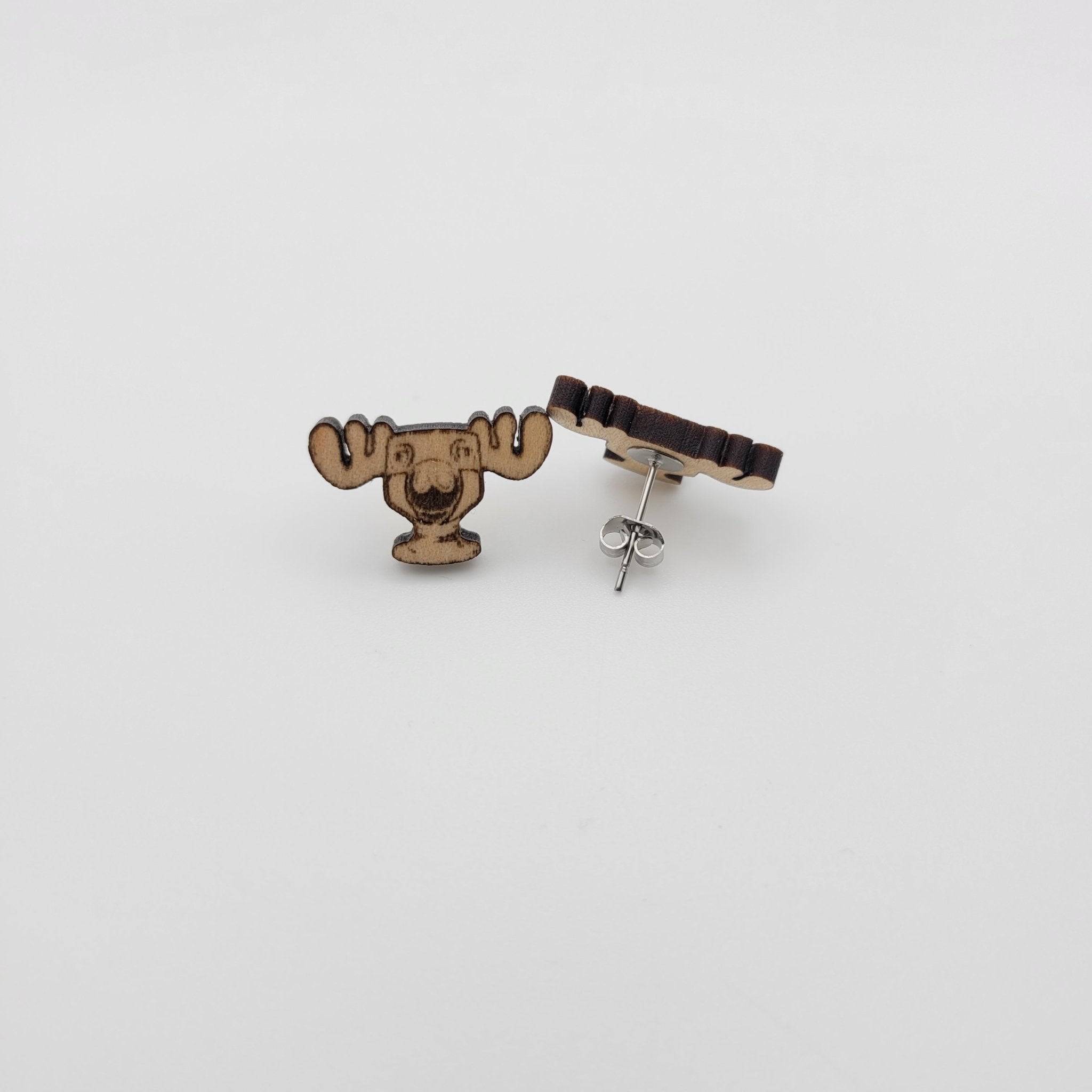 Moose Mug Stud Earrings - 4 Arrows Creations