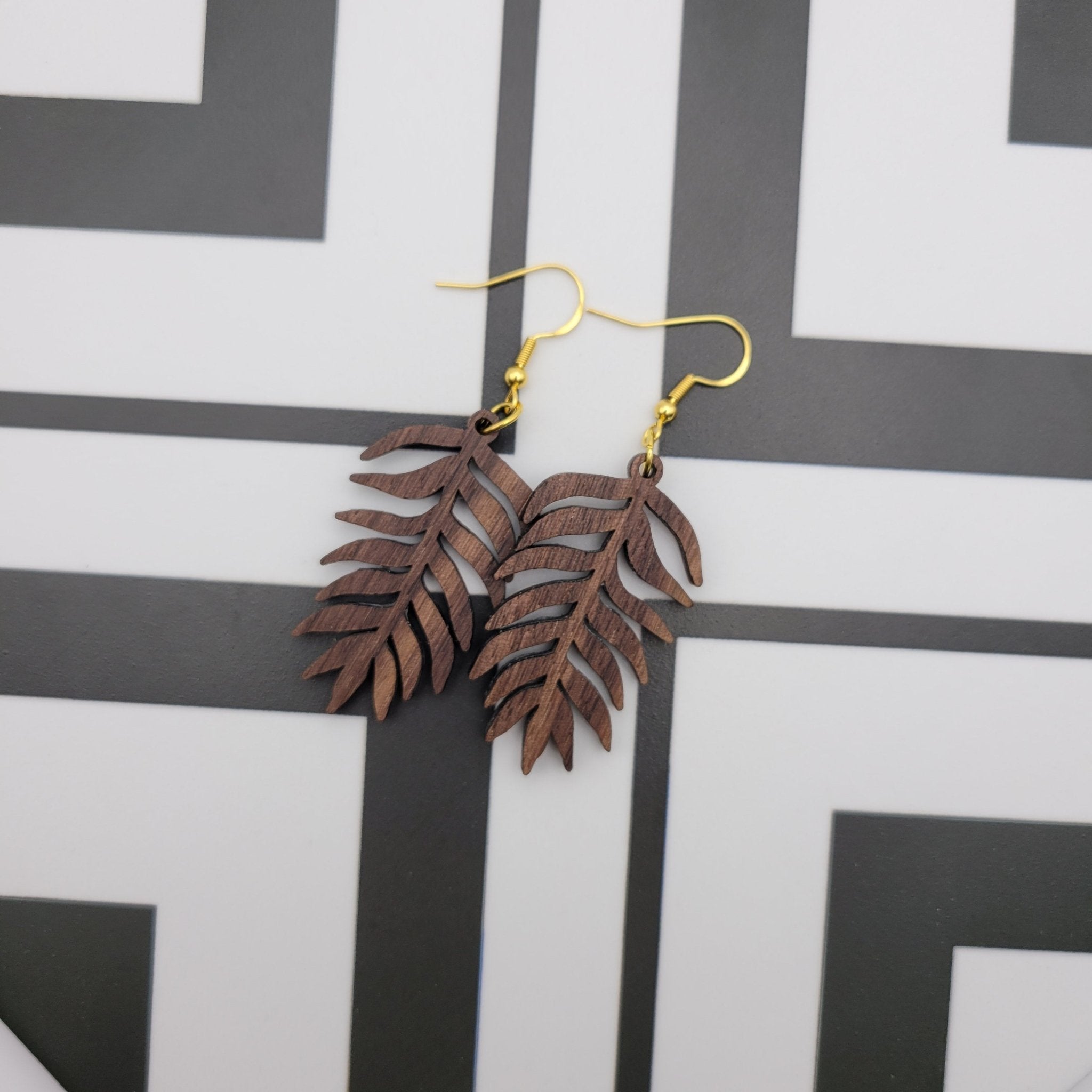 Olevia Wood Earrings - 4 Arrows Creations