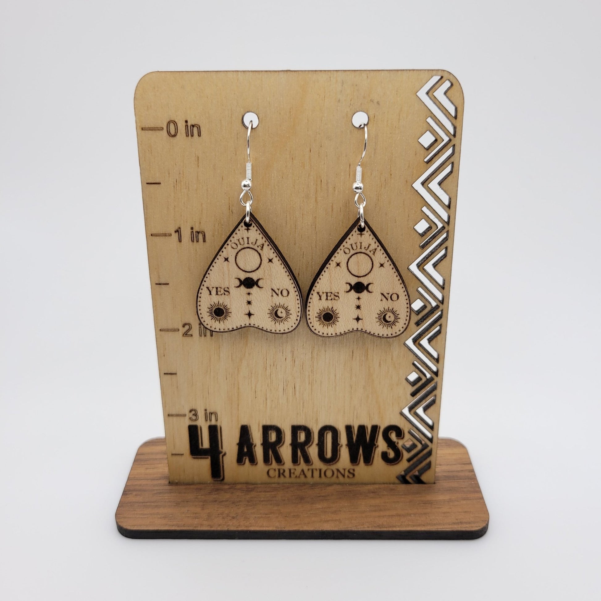 Ouija Board Dangle Earrings - 4 Arrows Creations