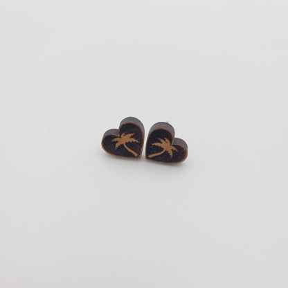 Palm Tree Studs - 4 Arrows Creations