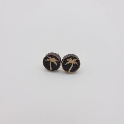 Palm Tree Studs - 4 Arrows Creations