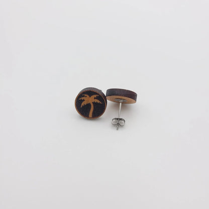 Palm Tree Studs - 4 Arrows Creations