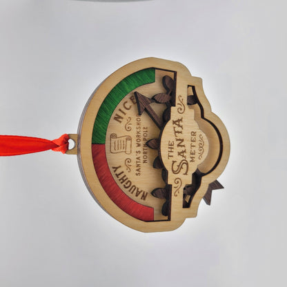 Santa Meter Christmas Ornament - 4 Arrows Creations