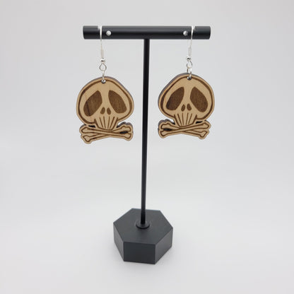 Skull and Crossbones Dangle Earrings - 4 Arrows Creations