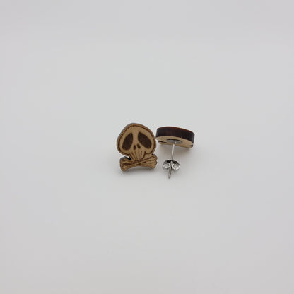 Skull and Crossbones Stud Earrings - 4 Arrows Creations