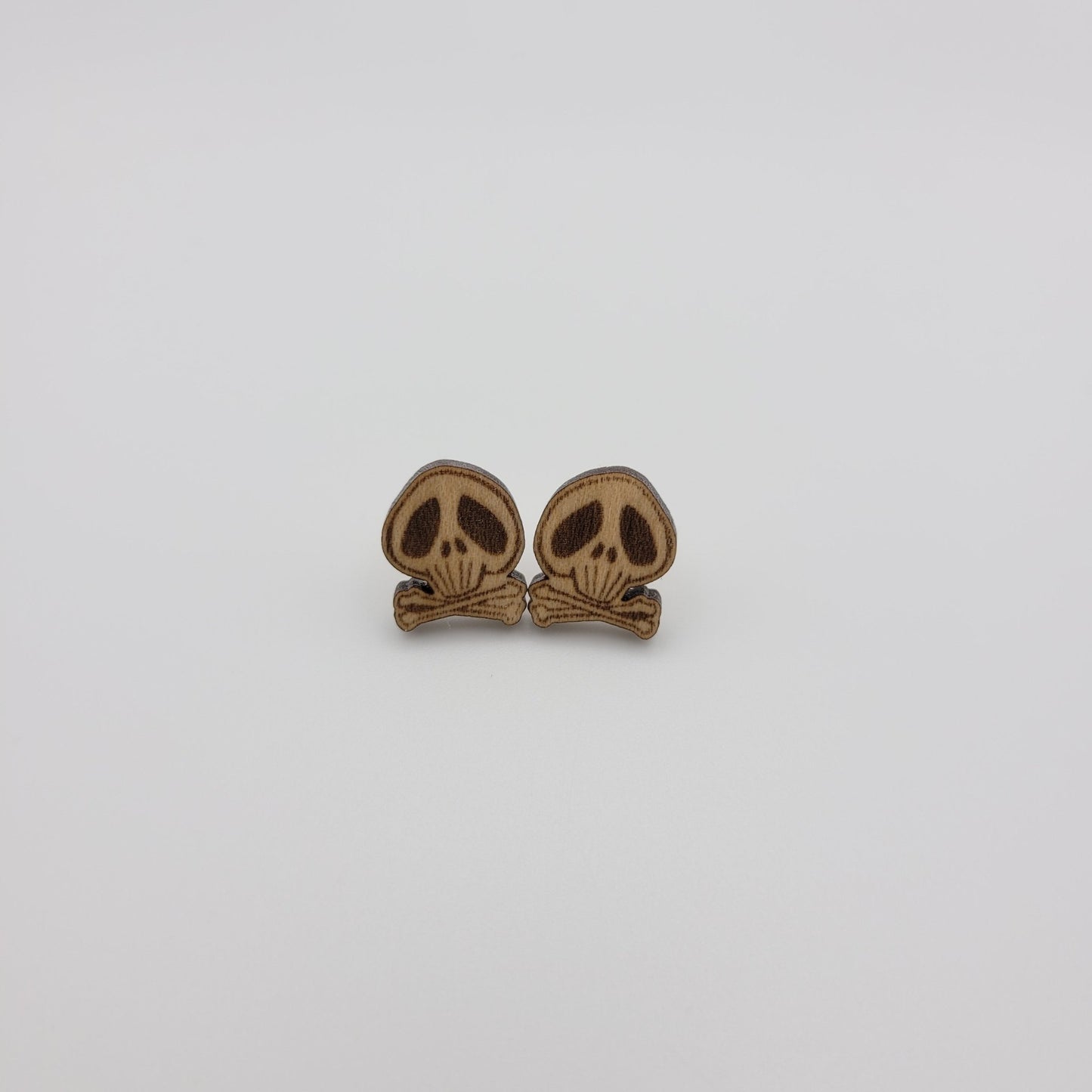 Skull and Crossbones Stud Earrings - 4 Arrows Creations