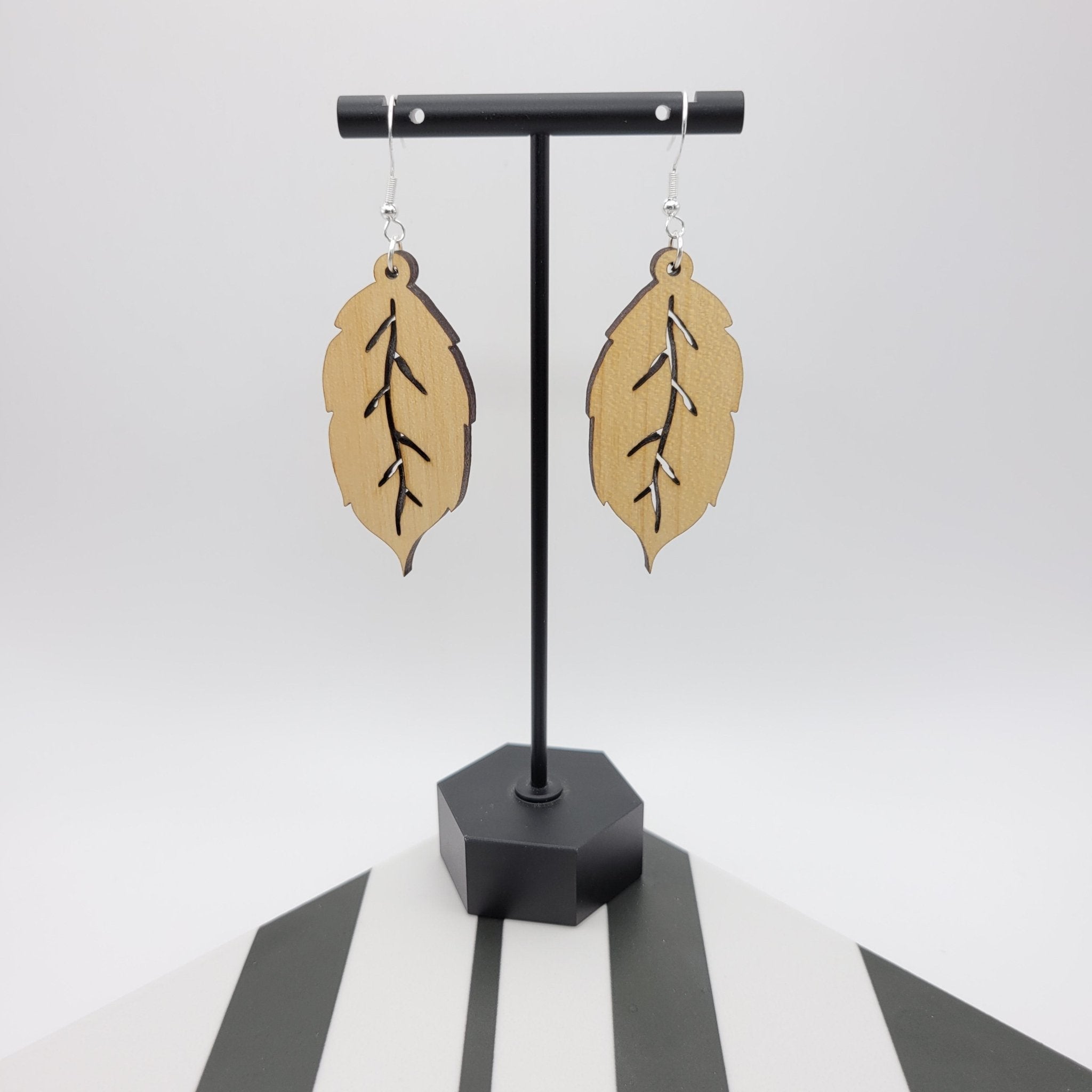 Suparna Wood Earrings - 4 Arrows Creations