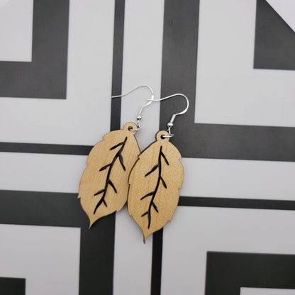 Suparna Wood Earrings - 4 Arrows Creations