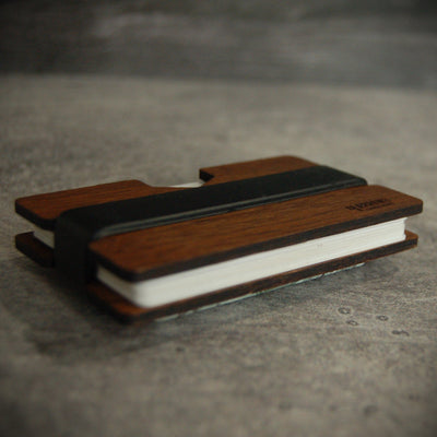 🍯 The Hivekeeper – Bee & Honeycomb Engraved Wooden Wallet - 4 Arrows Creations