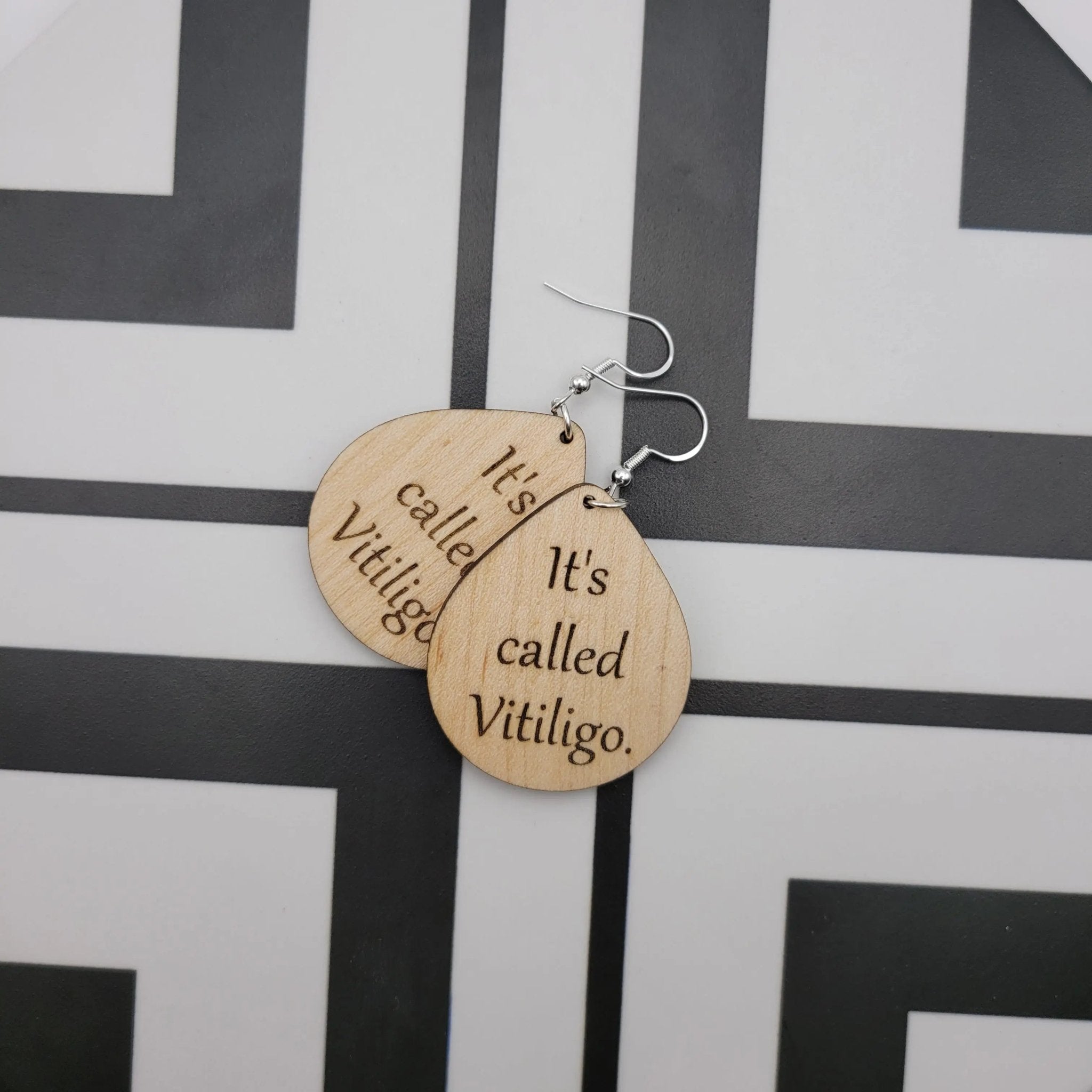 The Tiffany Vitiligo Earrings (round) - 4 Arrows Creations
