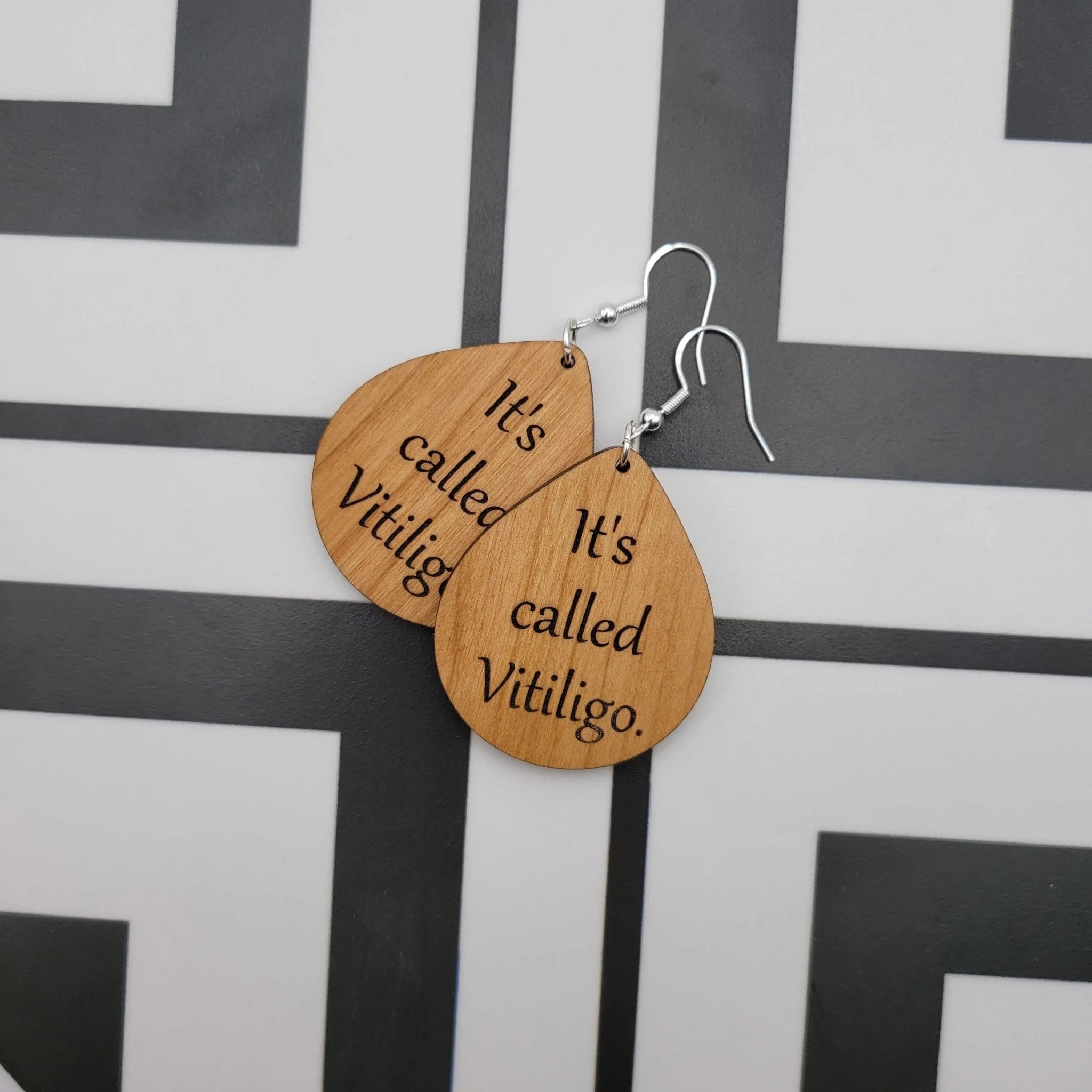 The Tiffany Vitiligo Earrings (round) - 4 Arrows Creations